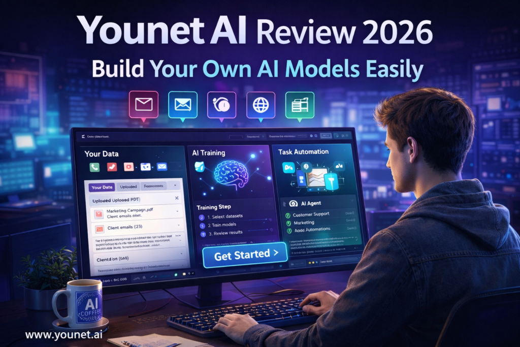 Younet AI platform create custom AI models train AI with your data automation workflow 2026