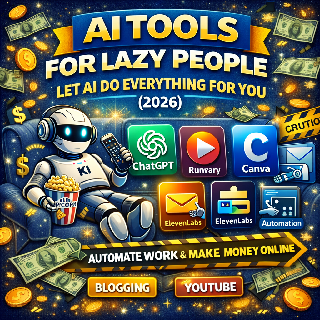 ai tools for lazy people – automate work and make money online with artificial intelligence